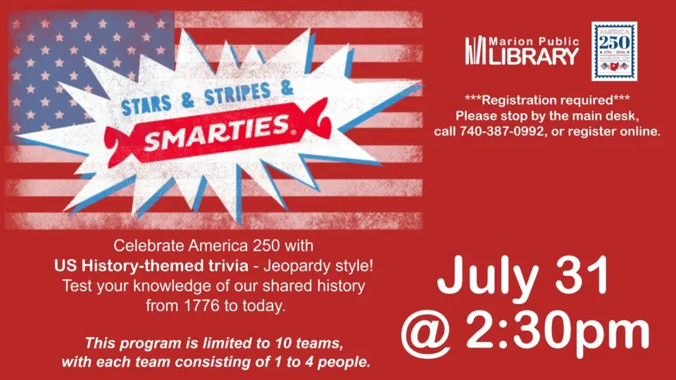 Stars, Stripes & Smarties at the Marion Public Library