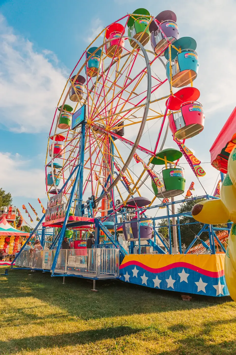 Ferris wheel at a local festival