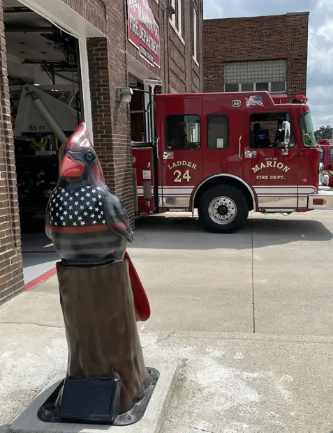 Fire Bird Cardinal located at Marion City Fire Station #1 in Marion, Ohio