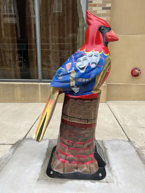 Magical Gem Cardinal located at the Marion Palace Theatre in Marion, Ohio