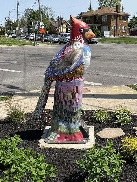 Redbird Cardinal, located at the northwest corner of Church and Vine Streets in Marion, Ohio