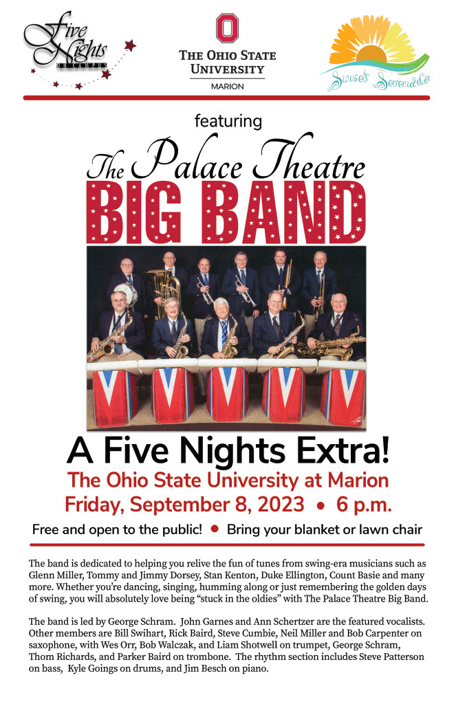 A flyer advertising The Palace Theatre Big Band.