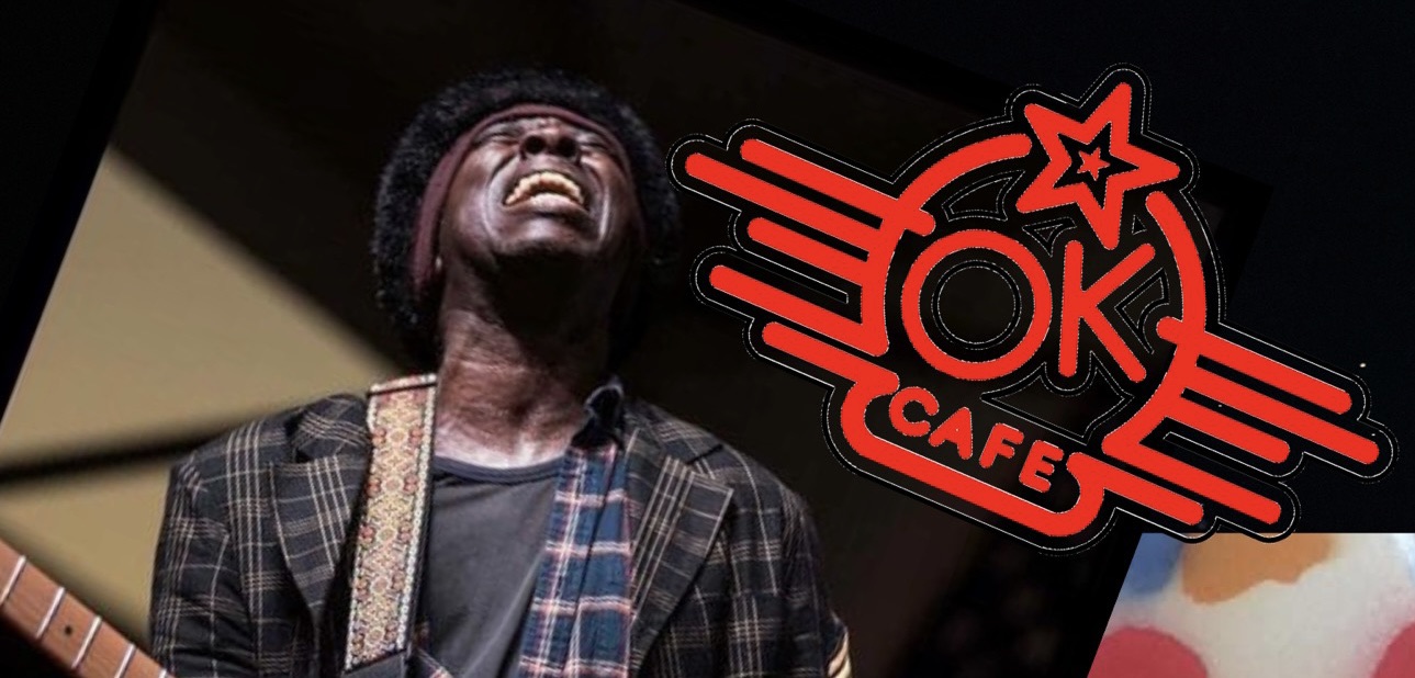 OK Cafe logo is displayed with Willie Phoenix singing and playing guitar