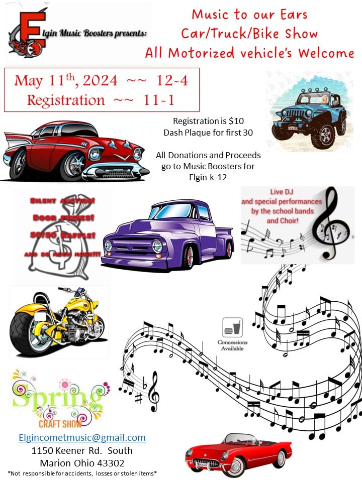 old time cars and music notes