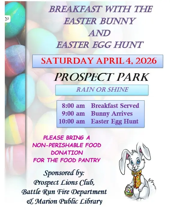 Breakfast with the Easter Bunny and Easter Egg Hunt in Prospect ...