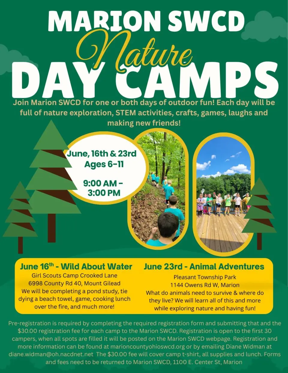 2026 Marion SWCD Nature Day Camp at Pleasant Township Park