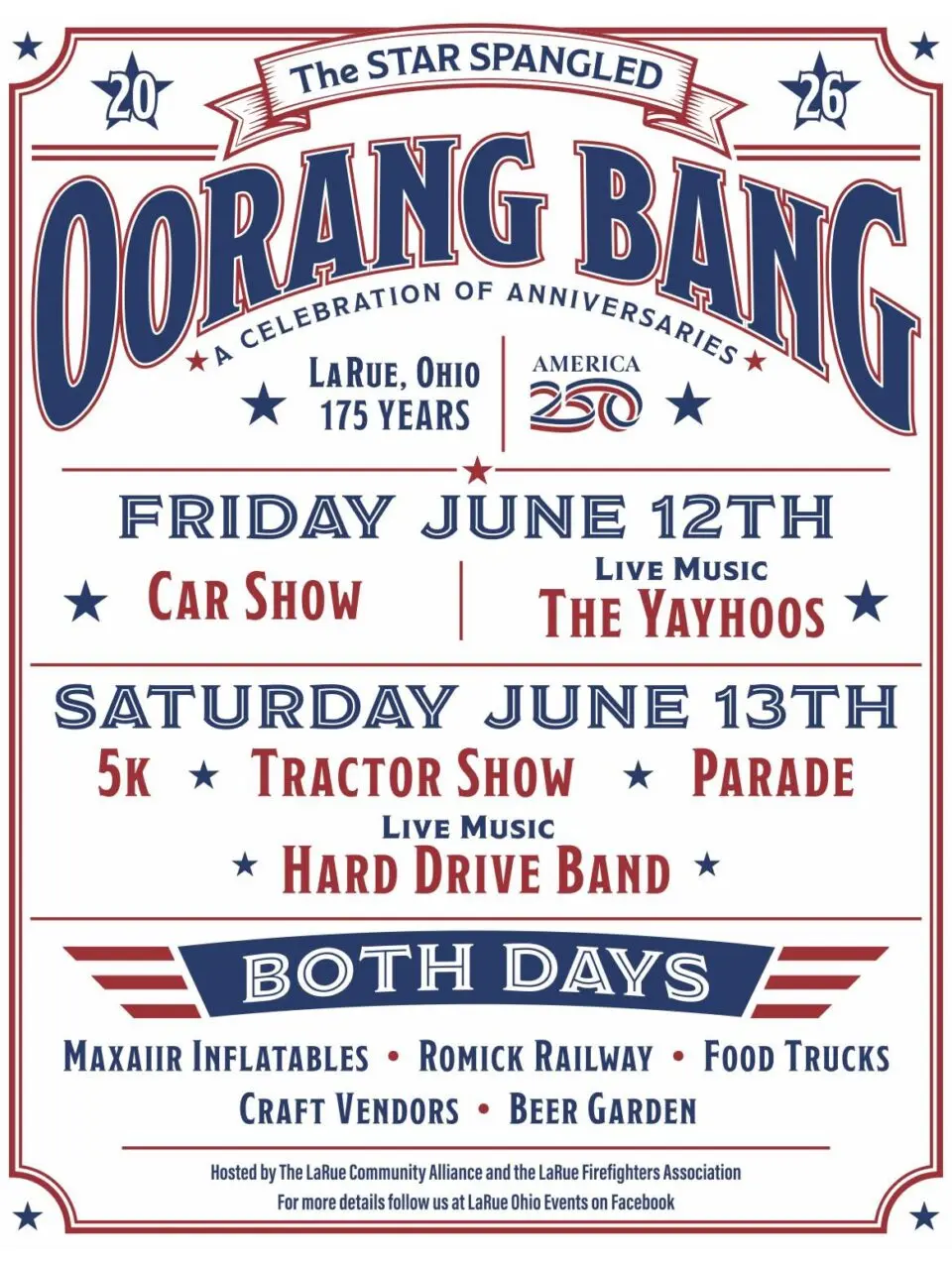 The Star Spangled Oorang Bang 2026 in La Rue