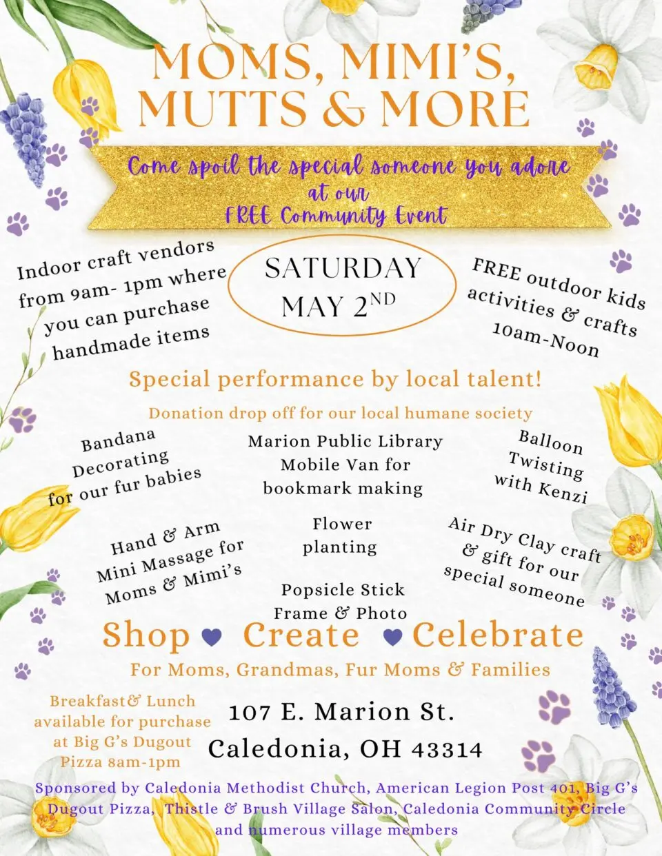 Mom's, Mimi's, Mutt's & More Community Event