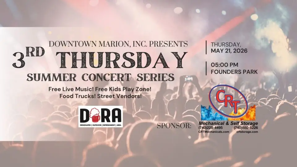 Downtown Marion, Inc. hosts 3rd Thursdays in Downtown Marion