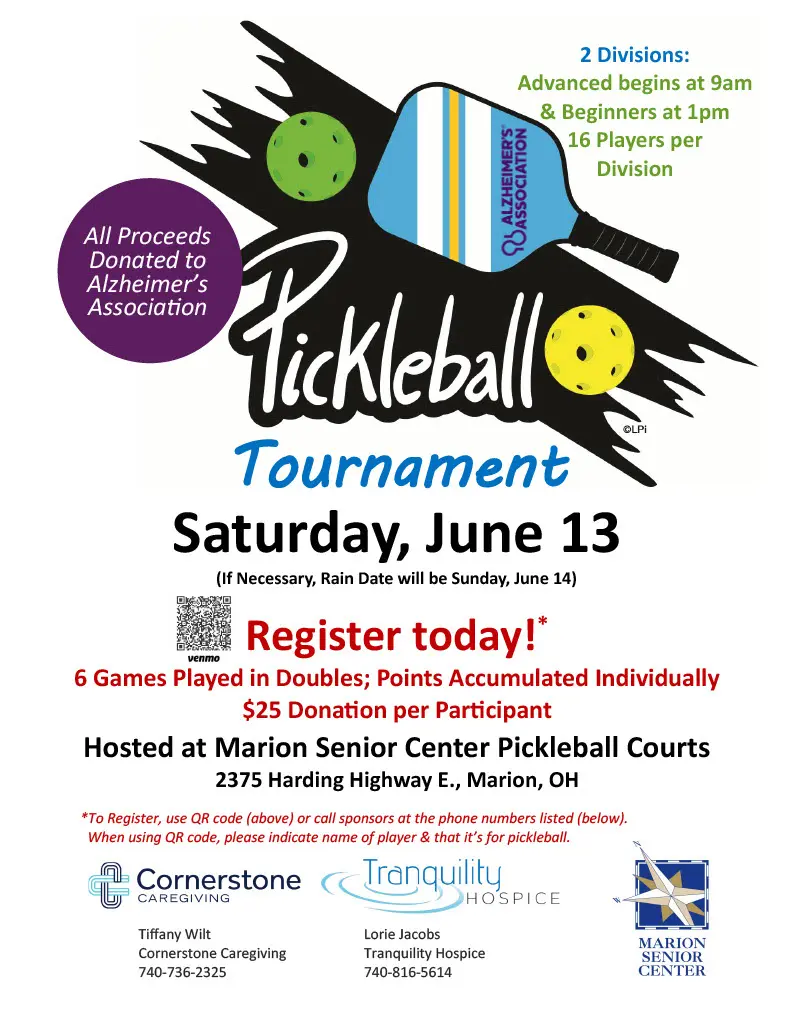 Pickleball Tournament at Marion Senior Center