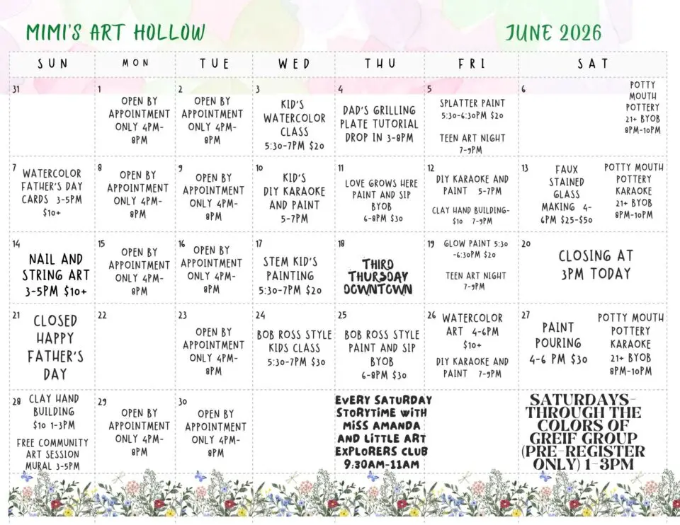 Potty Mouth Pottery and Karaoke (21+) at Mimi's Art Hollow