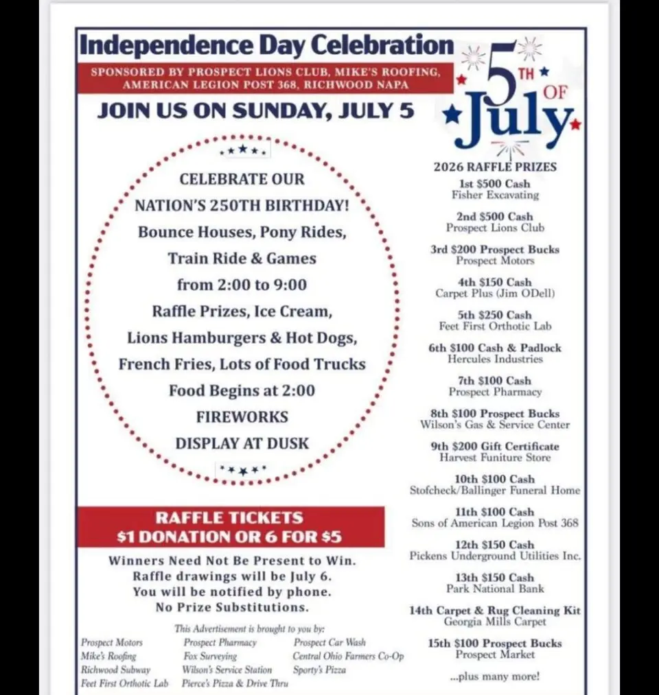 4th of July Celebration in Prospect Community Park