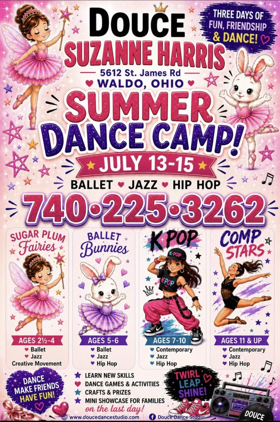 Summer Dance Camp at Douce Dance Studio - Waldo