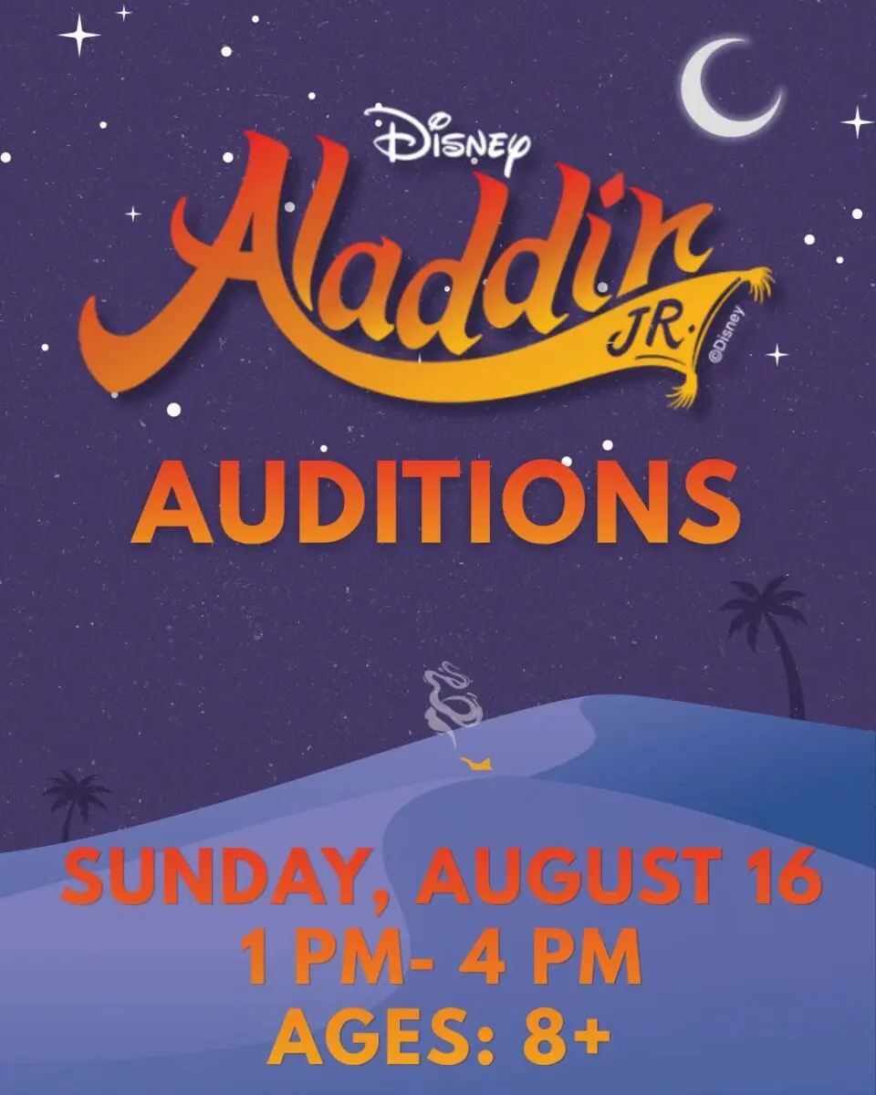 Aladdin Jr. Auditions at the Marion Palace Theatre