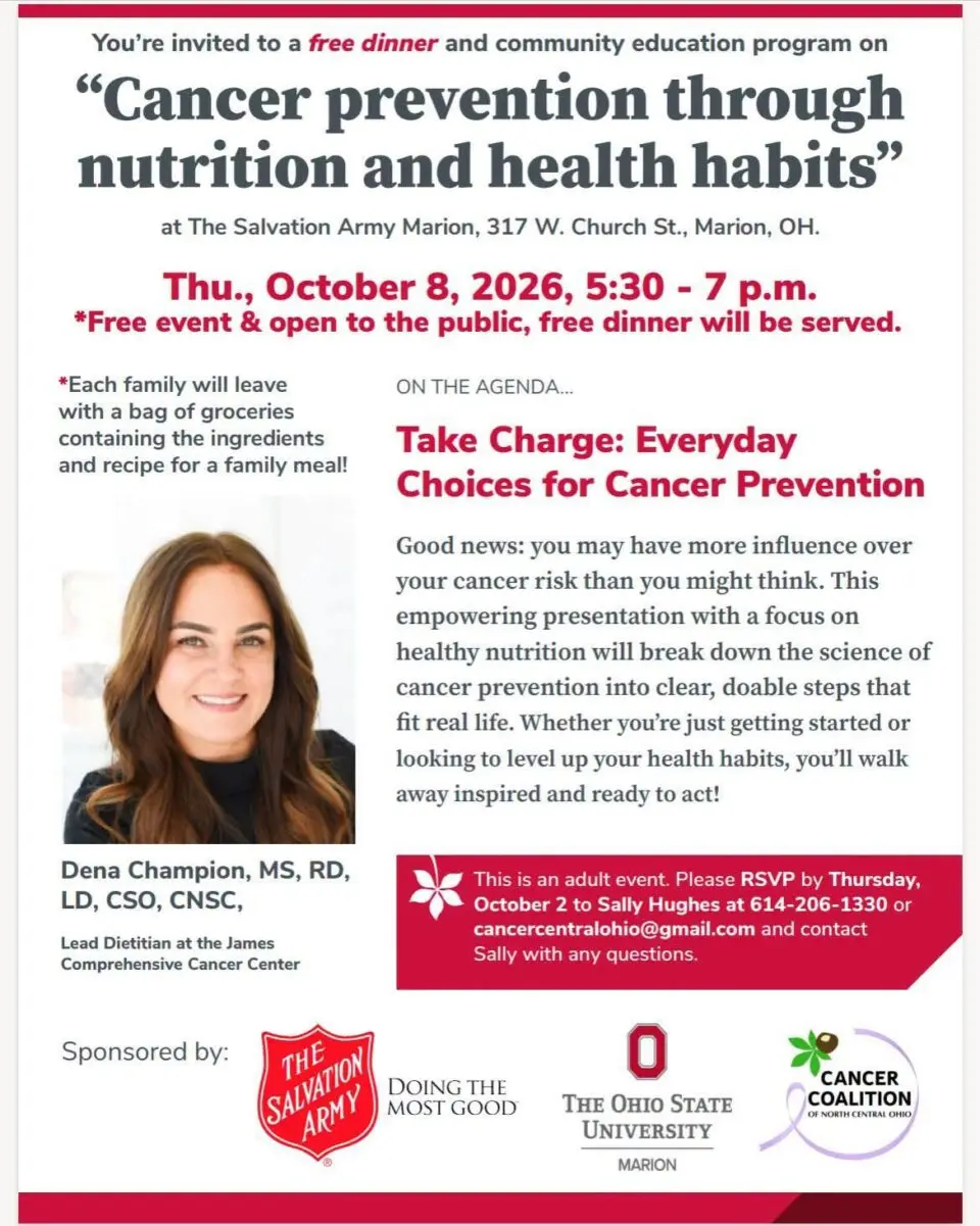 Cancer Prevention Through Nutrition and Health Habits Program at The Salvation Army