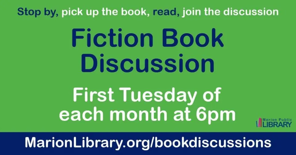 Fiction Book Discussion at the Marion Public Library