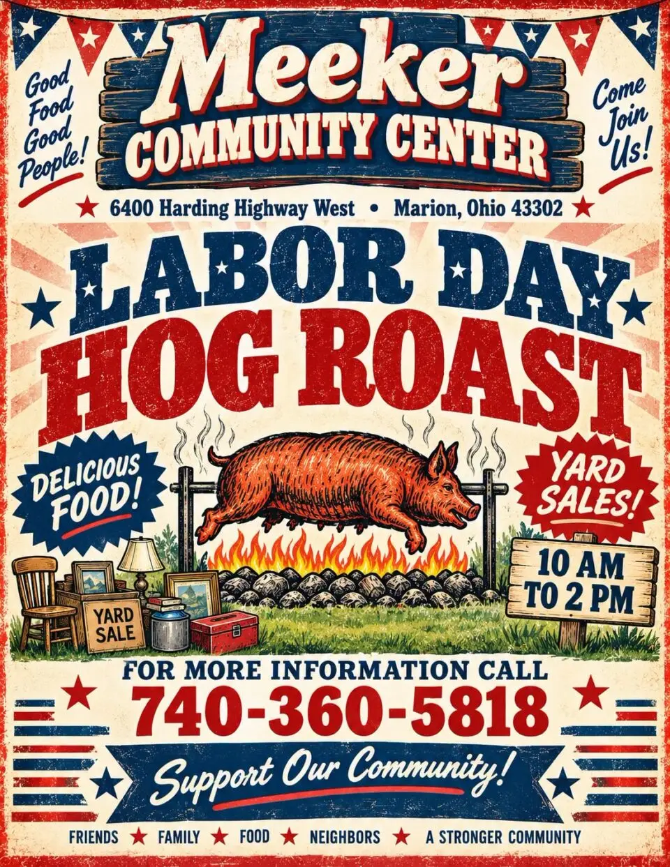 Labor Day Hog Roast at the Meeker CommunityCenter