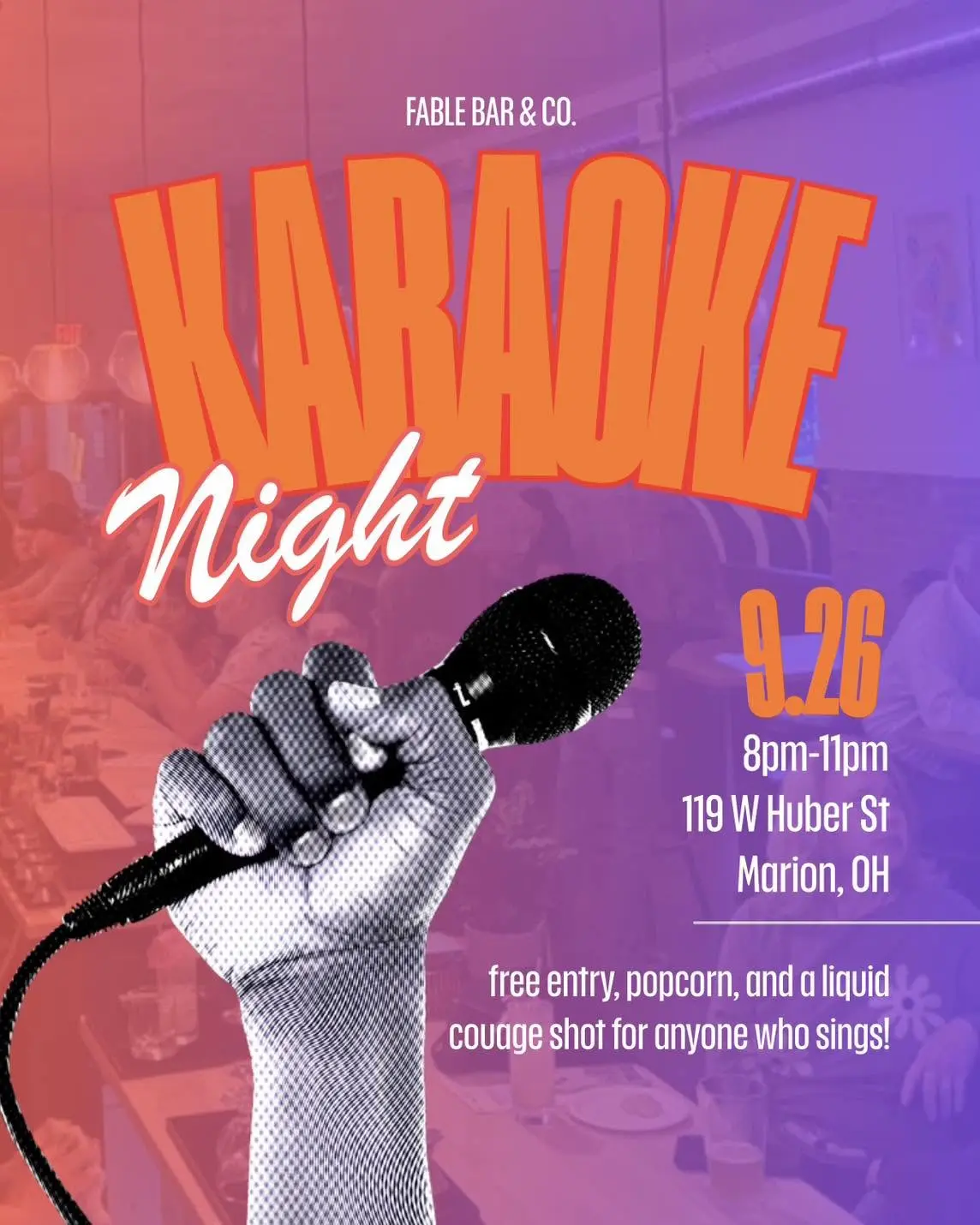 Karaoke Night at Fable Bar & Co.