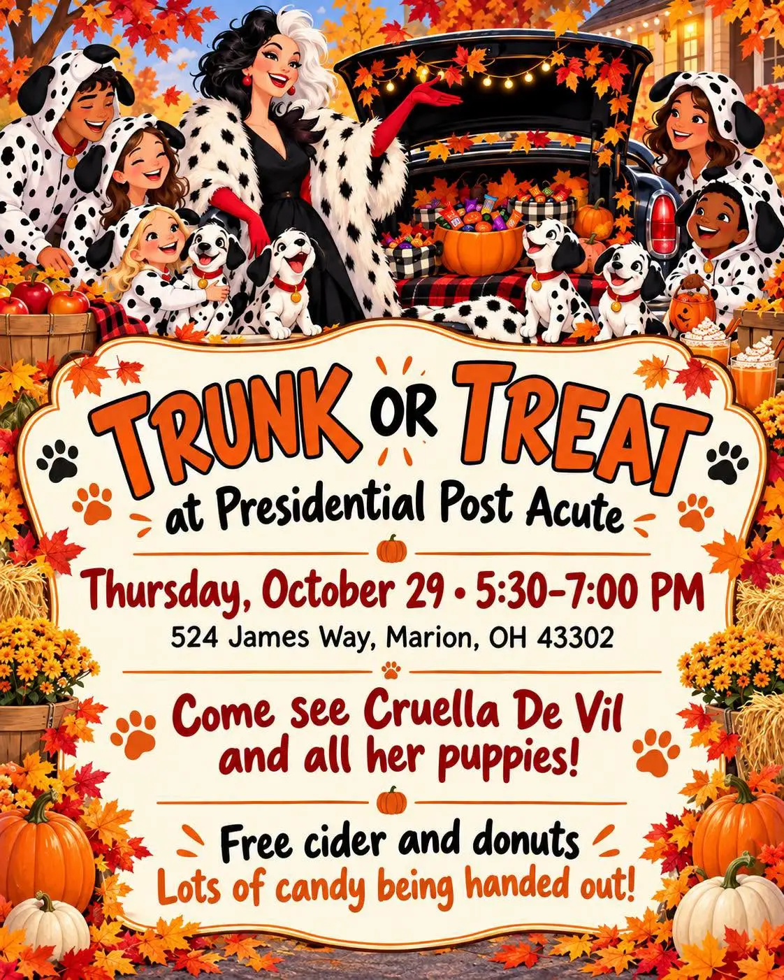 Trunk-or-Treat at Presidential Post Acute