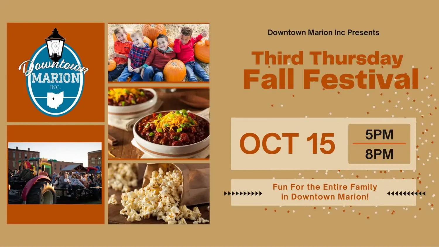 Downtown Marion, Inc. hosts 3rd Thursday Fall Fest and Chili Cook-Off in Downtown Marion