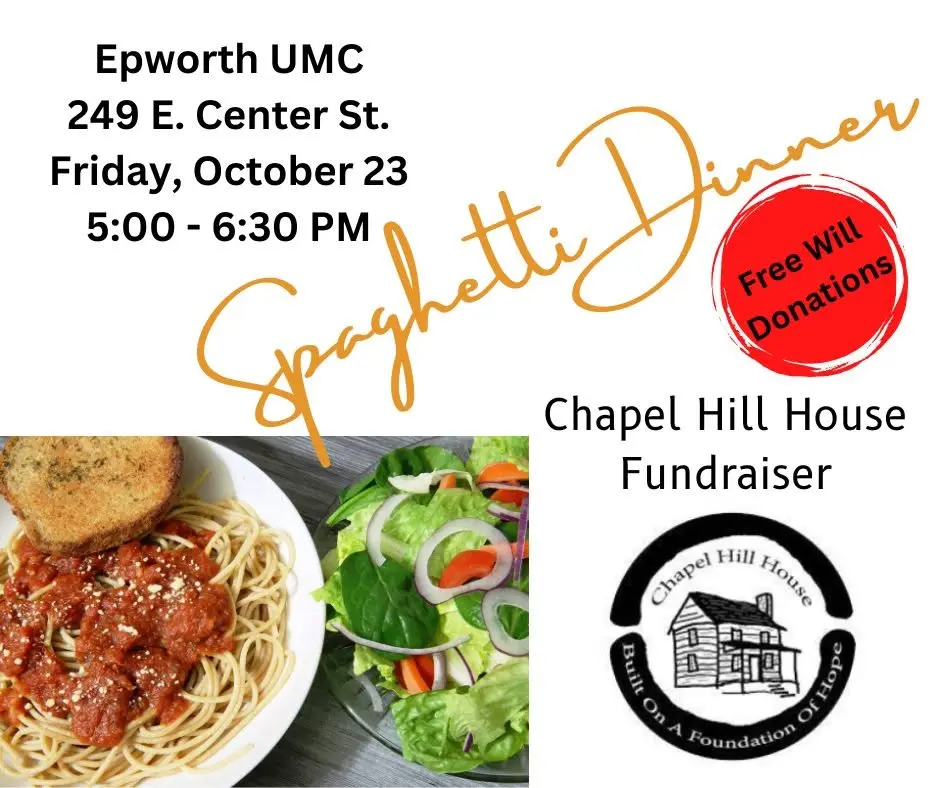 Spaghetti Dinner Fundraiser at Epworth United Methodist Church