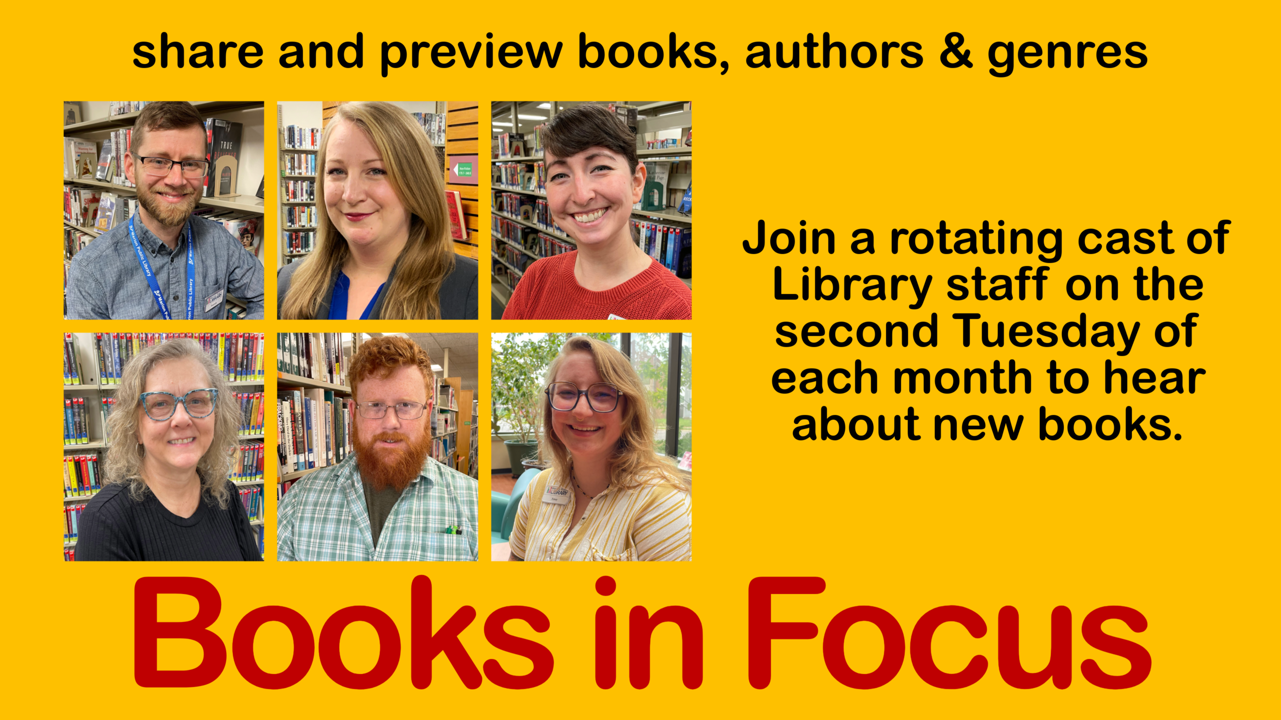 Books in Focus at the Marion Public Library