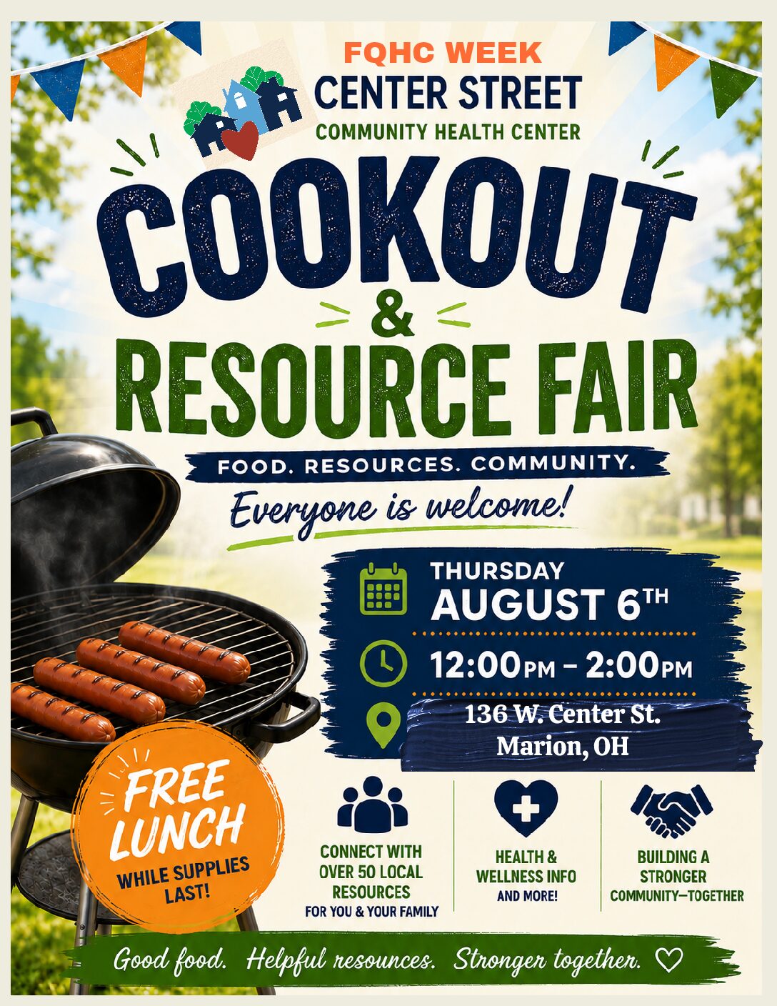 4th Annual Community Cookout and Resource Fair at Center Street Community Health Center