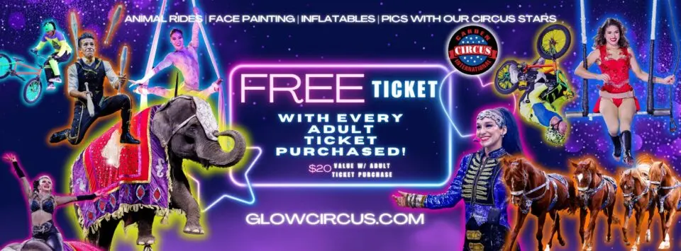 The Carden GLOW 2.0 Circus in the Veterans Memorial Coliseum at the Marion County Fairgrounds