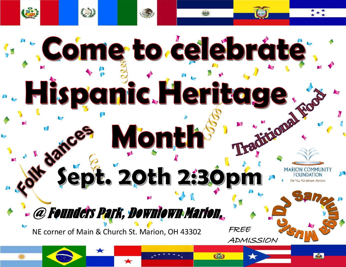 Hispanic Heritage Month Celebration at Founders Park