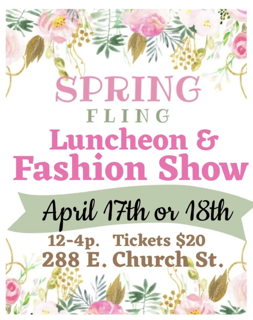 4th Annual Spring Fling Ladies Luncheon & Fashion Show at Paula's Posh Picks and Booming Blessings Tea & Treasures