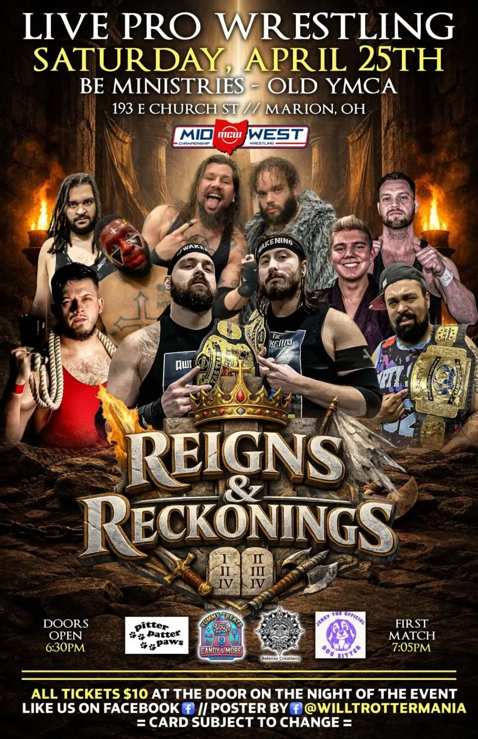 Midwest Championship Wrestling Presents: Reigns and Reckonings at Be Church