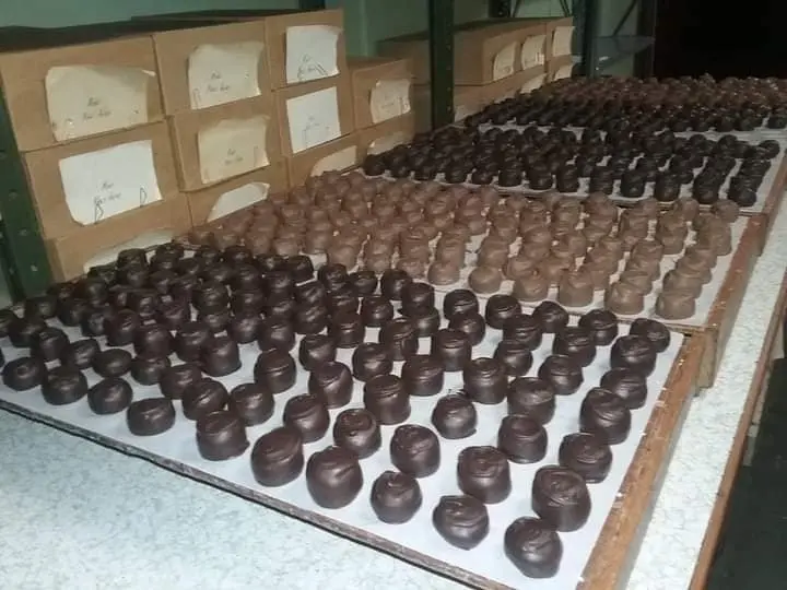 table of chocolates